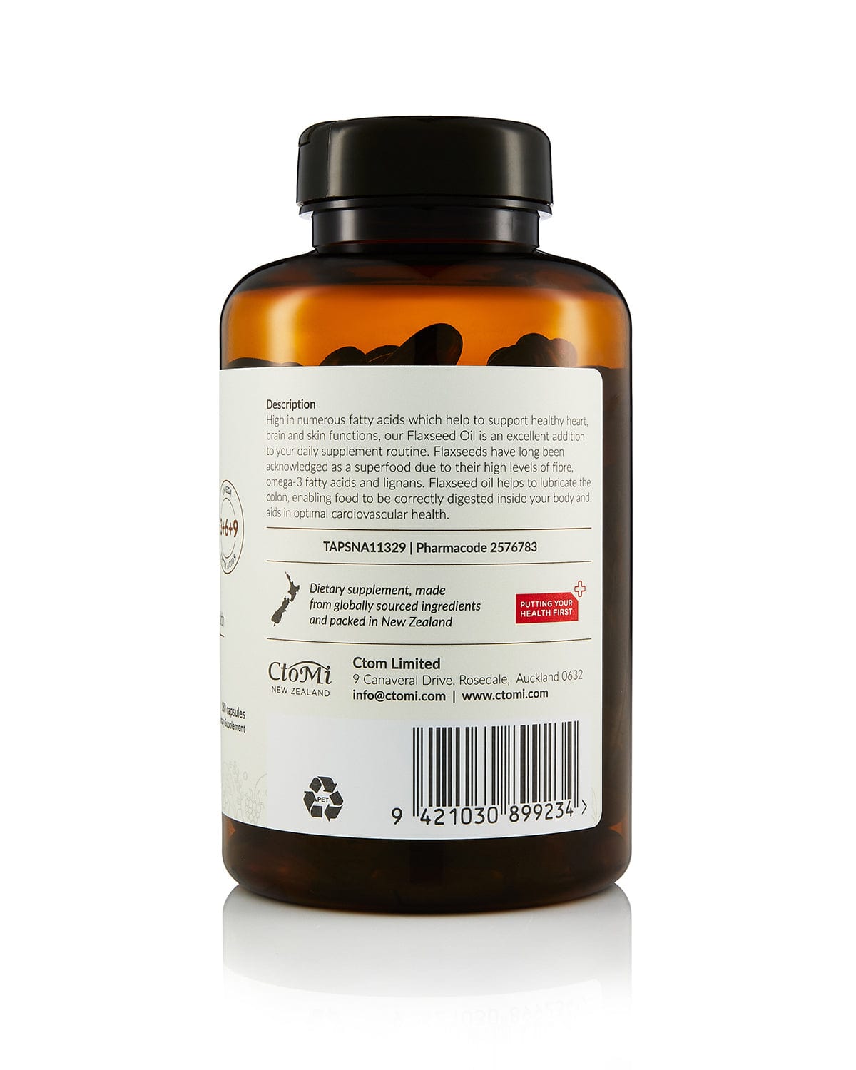 Flaxseed Oil 1,000 - Ctom Ltd